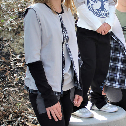 PLAID VEST OUTERWEAR