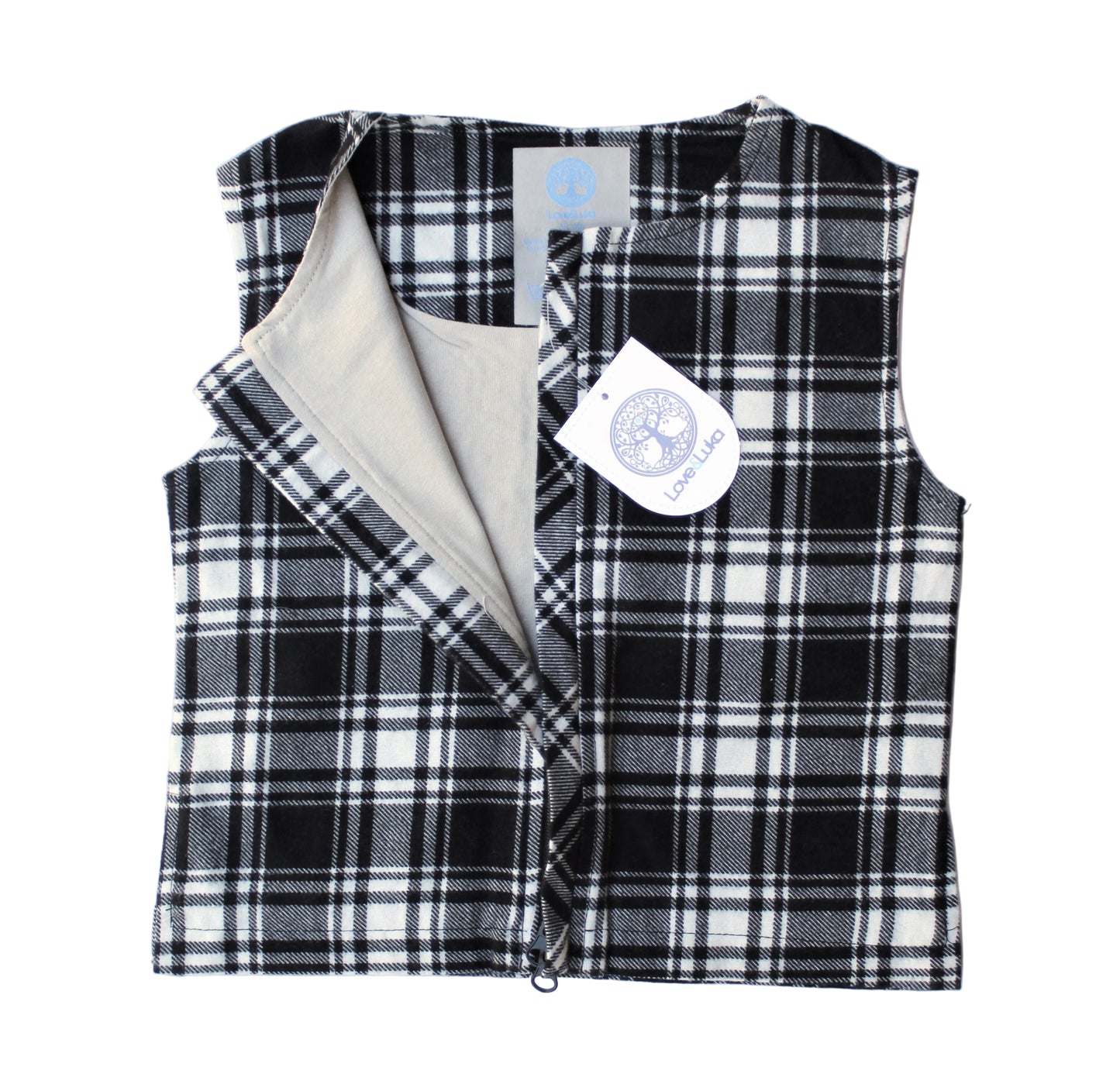 PLAID VEST OUTERWEAR