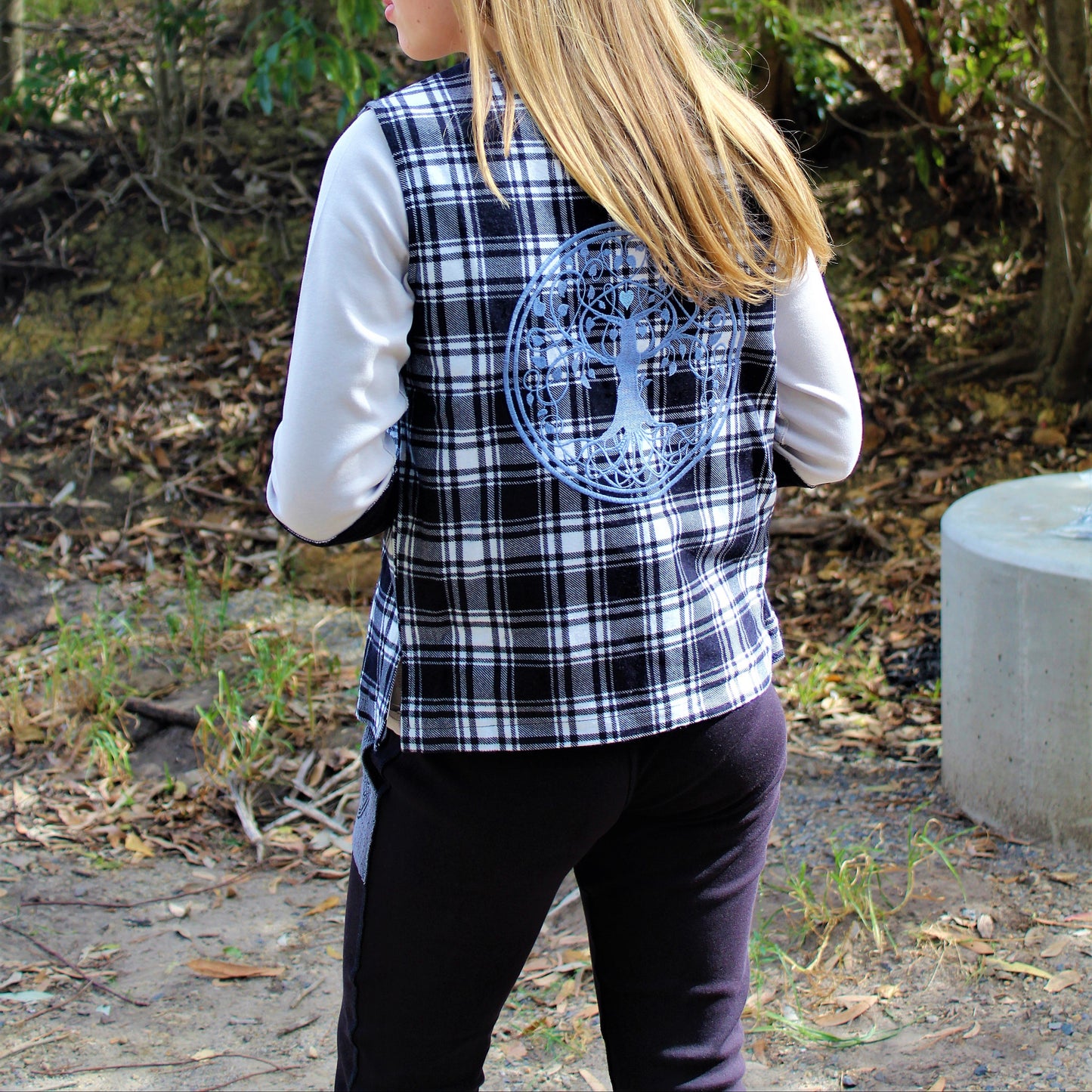 PLAID VEST OUTERWEAR