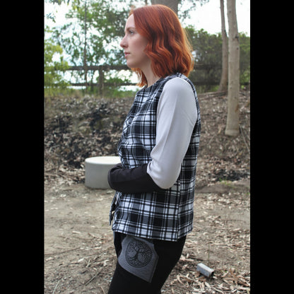 PLAID VEST OUTERWEAR